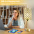 Crystal Table Lamp, Gold Touch Lamp with USB C+A Port, 3-Way Dimmable