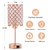 Crystal Table Lamp, Rose Gold Touch Lamp with USB C+A Port, 3-Way Dimmable