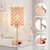 Crystal Table Lamp, Rose Gold Touch Lamp with USB C+A Port, 3-Way Dimmable