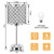 Crystal Bedside Table Lamp, Silver Touch Bedroom Lamp, USB C+A Ports