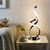 2 Pack Modern Table Lamps for Nightstand, LED Spiral Touch Light