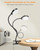 5W Clip on Light, 3 Colors & 5 Brightness Reading Light for Bed
