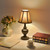 Traditional Table Lamp, Desk Lamp for Living Room with Fabric Shade