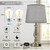 Table Lamps for Bedroom Set of 2,Dimmable Bedside Lamps with USB A+C Ports