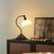 Cordless Table Lamp, Battery Operated Vintage Desk Light, Bronze & White