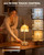 Cordless Flower Table Lamp, 5200mAh Small Rechargeable Touch Lamp
