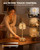 Cordless Glass Table Lamp, 5200mAh Small Rechargeable Touch Lamp