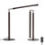 Brown LED Desk Lamp - 16" Foldable Metal Desk Light with Base, 15W, 1200LM, Dimmable Color Changing Table Lamp for Reading Study, Modern Table Lamp for Home Office Laptop College Dorm