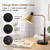 Desk Lamp with USB-C, USB-A and AC Outlet, Adjustable E26 Table Lamp for Home Office and Bedside Reading, Matte Black and Brushed Brass-Look, Bulb Not Included