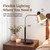 Desk Lamp with USB-C, USB-A and AC Outlet, Adjustable E26 Table Lamp for Home Office and Bedside Reading, Matte Black and Brushed Brass-Look, Bulb Not Included