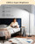 LED Floor Lamp 1300LM Super Bright Reading Floor Lamps Black