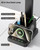LED Desk Lamp for Home Office,15W Wireless Charger Pen Holder, Black