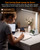 LED Desk Lamp for Home Office,15W Wireless Charger Pen Holder, White