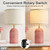 Table Lamps Set of 2, Resin Bedside Lamps for Living Room Bedroom