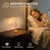 Cordless Touch Table Lamp with 5200mAh Battery - 3 Adjustable Color Temperatures & Dimmable, Rechargeable Desk Lamp for Bedroom, Living Room, Office, Entryway, Bookshelves (Transparent Rose)