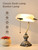 Retro White Matted Glass Bankers Desk Lamp,LED Bulb Included