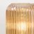Mid Century Modern Table Lamp, 6" Amber Glass Desk Lamp Plug in