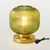 Mid Century Modern Table Lamp, 8" Globe Green Glass Lamp Plug in