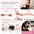 Half Moon Nail Desk Lamp, 23” Foldable Nail Tech Light, 10-Level Dimming & 3 Color Temperatures, Pink Arch Light for Manicure, Eyelash, Tattoo & Skin Care