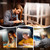 LED Desk Lamp, Dual Head Desk Light with Clamp, Eye-Care Table Lamp