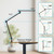 LED Desk Lamp with Clamp - Adjustable 3 Color Modes, Dimmable Black Architect Light for Standing Desk, Home Office, Dual Monitor Computer Work