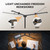 LED Desk Lamps for Home Office, Adjustable Swing Arm Desk Lamp with Clamp