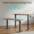 40*24 Inch Height Adjustable Electric Standing Desk, Rustic Brown