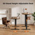 48*24 Inch Height Adjustable Electric Standing Desk, Rustic Brown