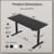 48 * 24 Inch Height Adjustable Electric Standing Desk, Black