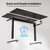 48 * 28 Inch Height Adjustable Electric Standing Desk, Black