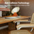 55*24 Inch Height Adjustable Electric Standing Desk, Light Brown