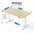 55 * 24 Inch Height Adjustable Electric Standing Desk, Maple