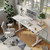 63 * 24 Inch Height Adjustable Electric Standing Desk, White