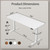 63 * 24 Inch Height Adjustable Electric Standing Desk, White