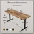 63*24 Inch Height Adjustable Electric Standing Desk, Rustic Brown