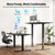 63 * 28 Inch Height Adjustable Electric Standing Desk, Black