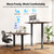 63*28 Inch Height Adjustable Electric Standing Desk, Dark Walnut