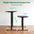 71 * 32 Inch Height Adjustable Electric Standing Desk, Black