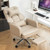 Humanspine Pilot Big And Tall Office Executive Chairs With Footrest In Beige Leather