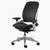 Steelcase, Leap, Chair, V2, Black, Fabric, Platinum +  4-Way Adjustable Armrests,