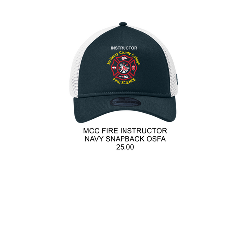MCC FIRE INSTRUCTOR Sport-Tek® Flexfit® Cool & Dry Poly Block Mesh Cap EMBROIDERED