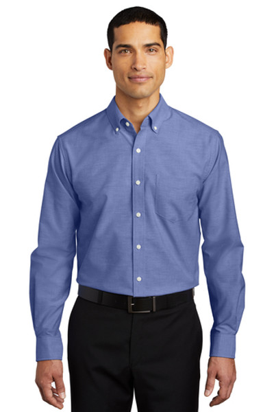 Look your best in a tried-and-true oxford that performs. Designed to resist and release stains, our SuperPro Oxford has a soft hand and a wrinkle-free finish to keep you looking neat and professional all day long.

4.6-ounce, 60/40 cotton/poly
Back shoulder pleats
Button-down collar
Left chest pocket
Rounded adjustable cuffs
 

Product CatalogFound on page 22 of 2022 Apparel, Bags & Caps Catalog