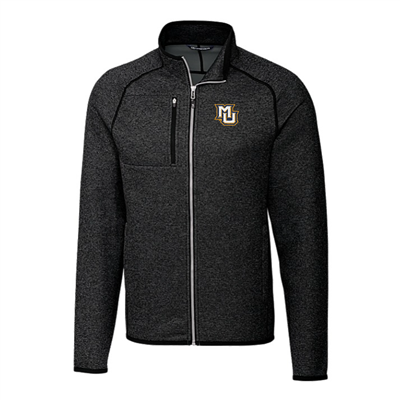 Marquette Mainsail Sweater Knit Full Zip Jacket Charcoal Heather
