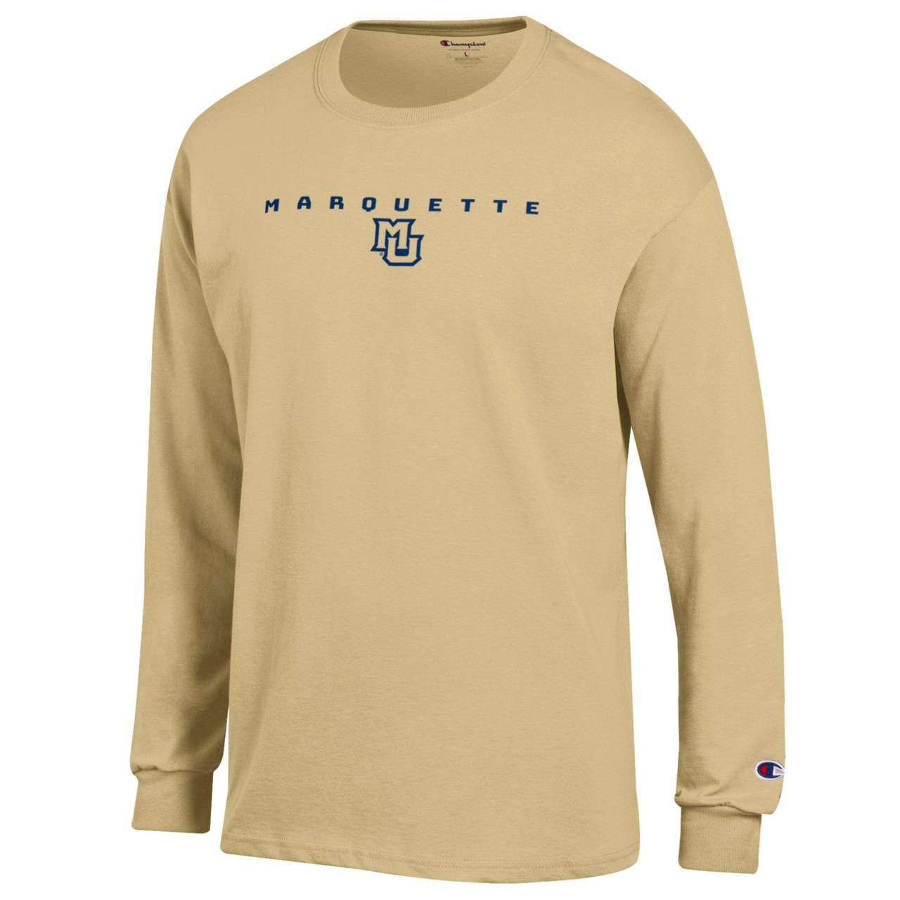 Champion Small Marquette/MU Long Sleeve T-Shirt Vegas Gold