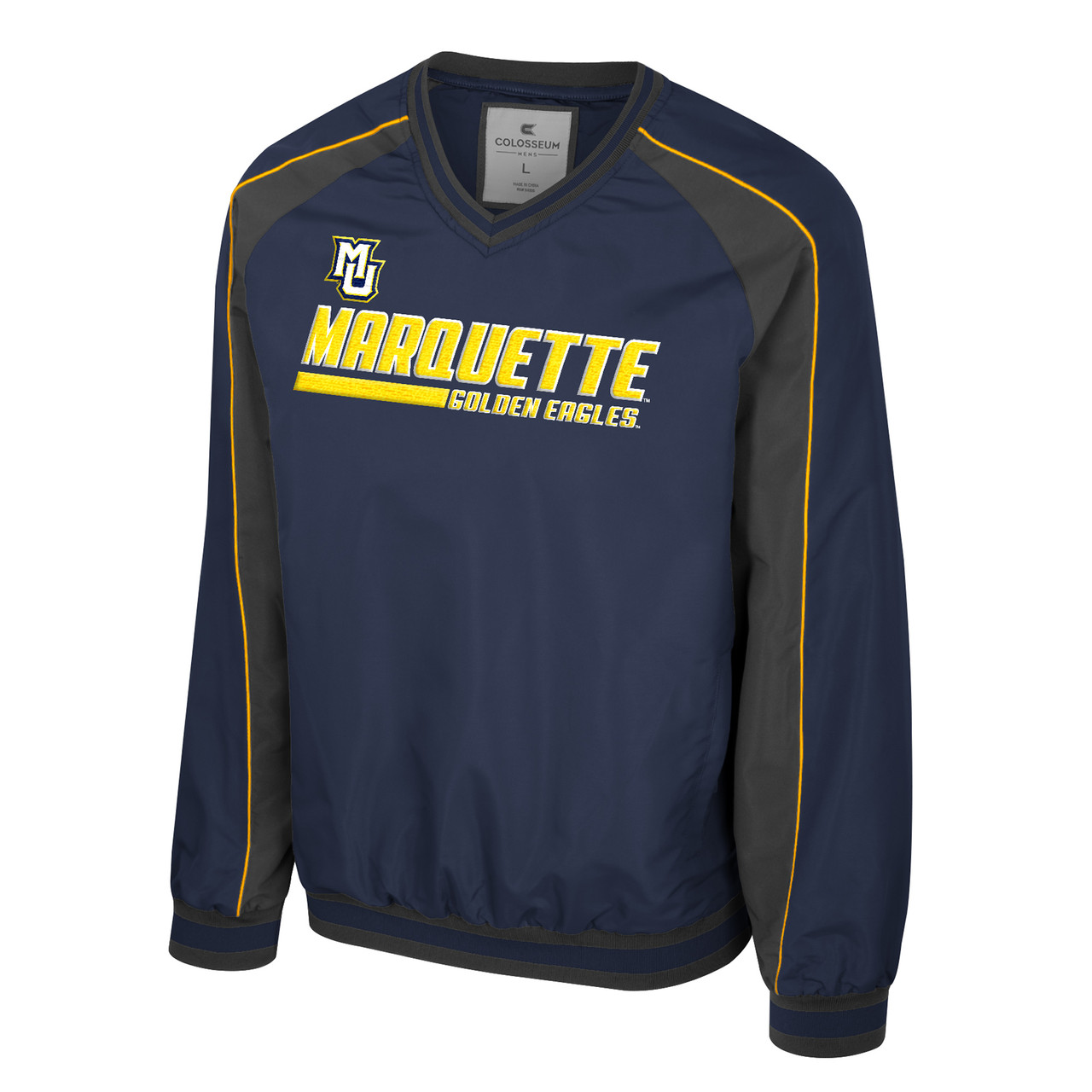 Colosseum America Coach Jacket - Navy/Gold - MARQUETTE UNIVERSITY 