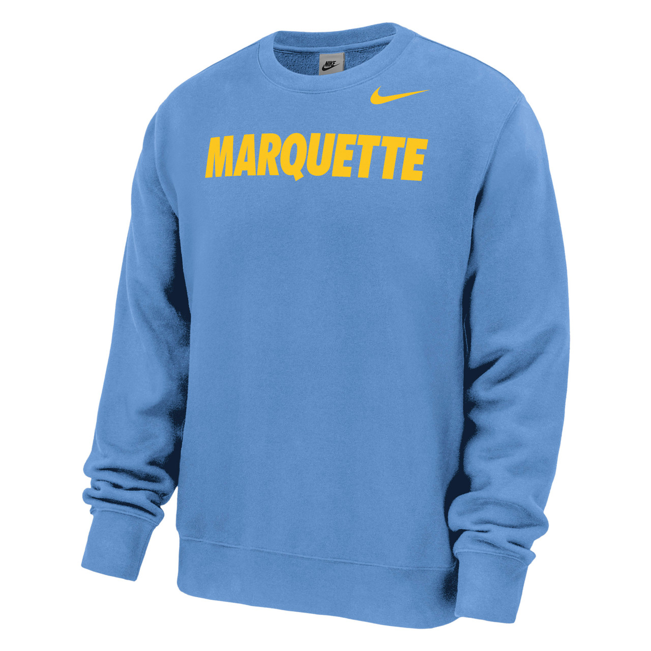 Nike Straight Line Marquette Crew Sweatshirt - Blue - MARQUETTE 