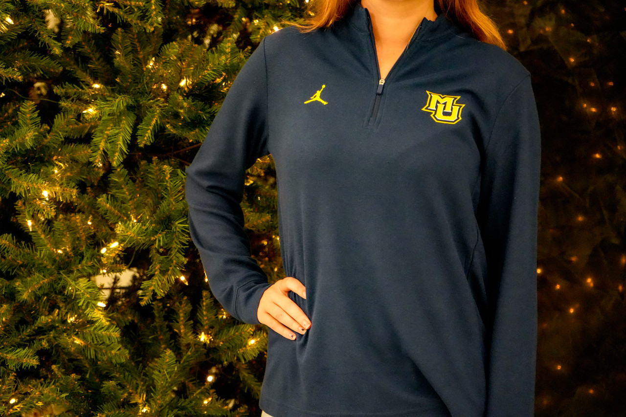 Wm Jordan Victory 1/4 Zip Navy - MARQUETTE UNIVERSITY SPIRIT SHOP