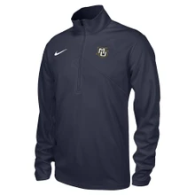Jordan Dri-Fit 1/4 Zip Navy/Gold - MARQUETTE UNIVERSITY SPIRIT SHOP