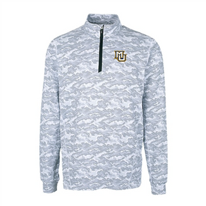 Marquette Traverse Camo Quarter Zip Pullover Charcoal Marquette Traverse Camo Quarter Zip Pullover Charcoal