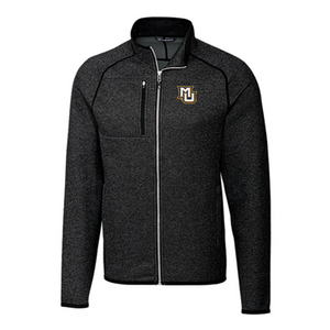 Marquette Mainsail Sweater Knit Full Zip Jacket Charcoal Heather Marquette Mainsail Sweater Knit Full Zip Jacket Charcoal Heather
